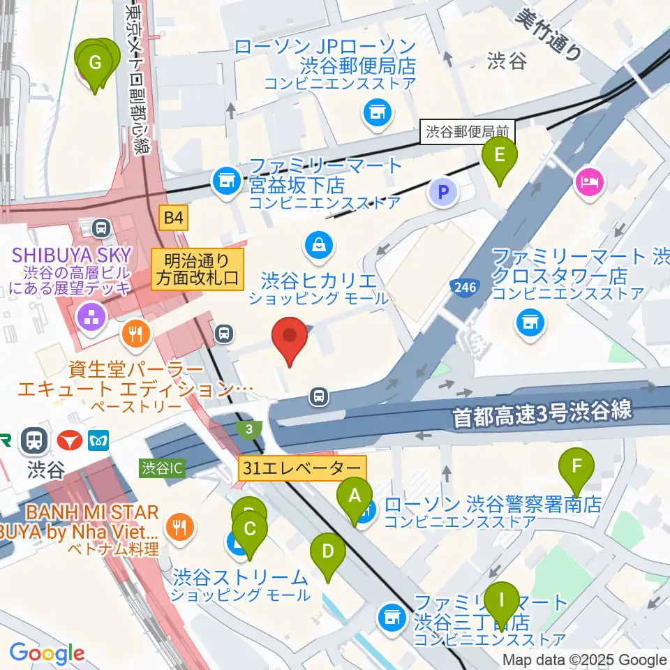 トート音楽院 渋谷校周辺のホテル一覧地図