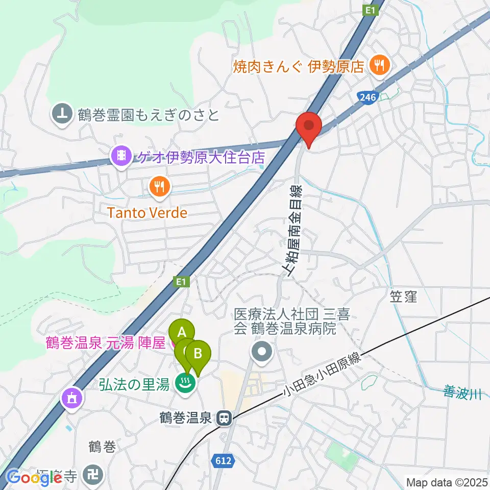パル音楽産業周辺のホテル一覧地図
