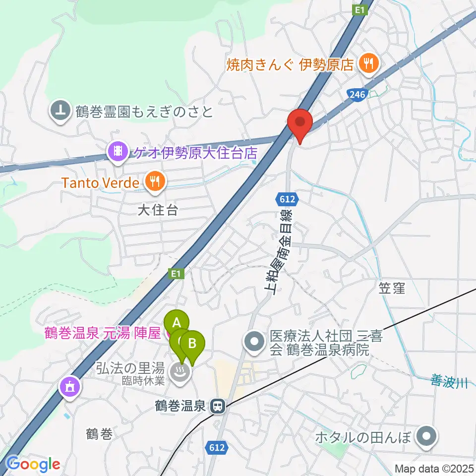 パル音楽産業周辺のホテル一覧地図
