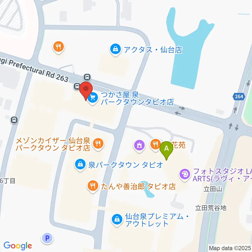 島村楽器 仙台泉パークタウンタピオ店周辺のホテル一覧地図
