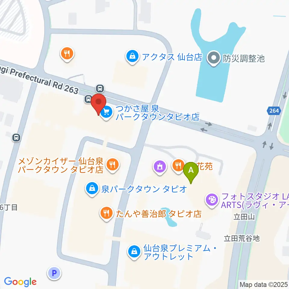 島村楽器 仙台泉パークタウンタピオ店周辺のホテル一覧地図