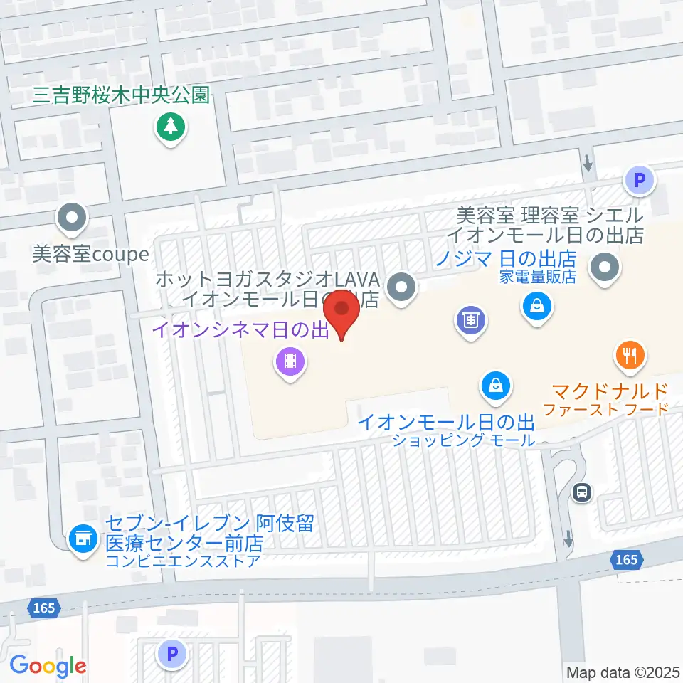 島村楽器 イオンモール日の出店周辺のホテル一覧地図