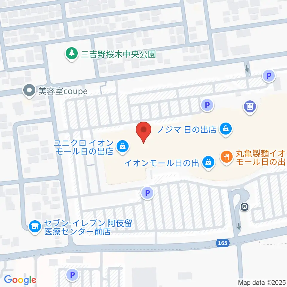 島村楽器 イオンモール日の出店周辺のホテル一覧地図