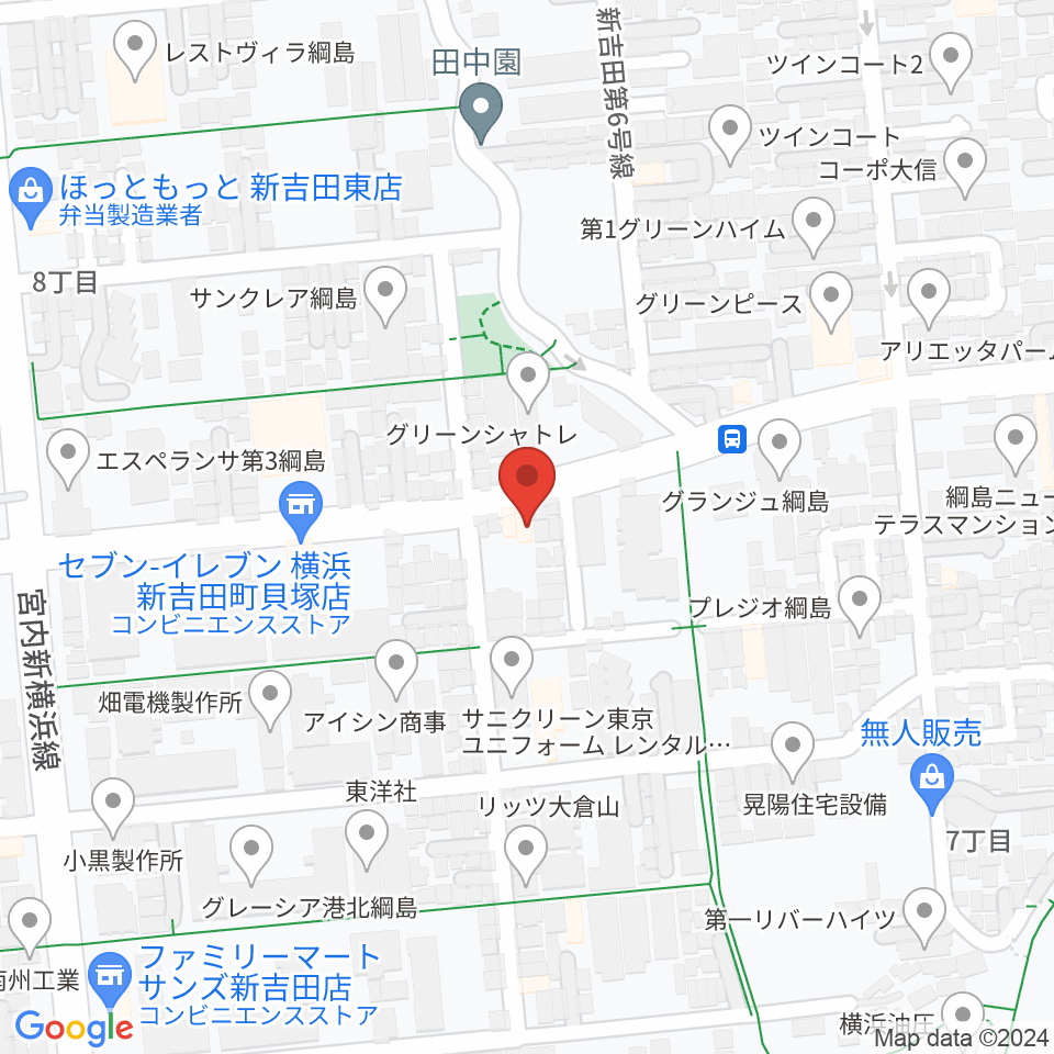 貝塚音楽教室周辺のホテル一覧地図