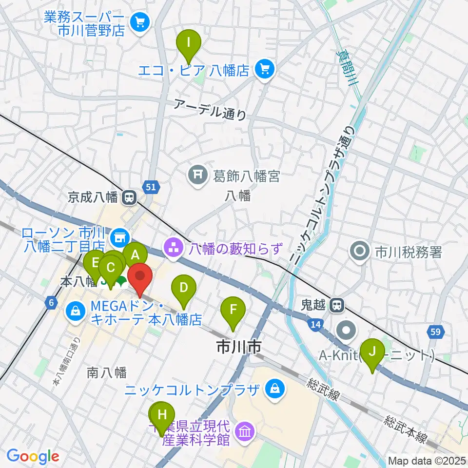 島村楽器 Wind & Repair周辺のホテル一覧地図
