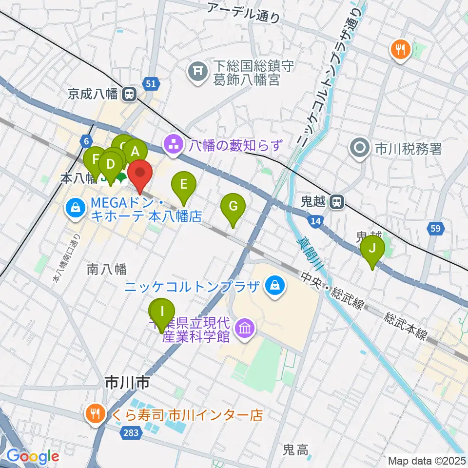 島村楽器 Wind & Repair周辺のホテル一覧地図