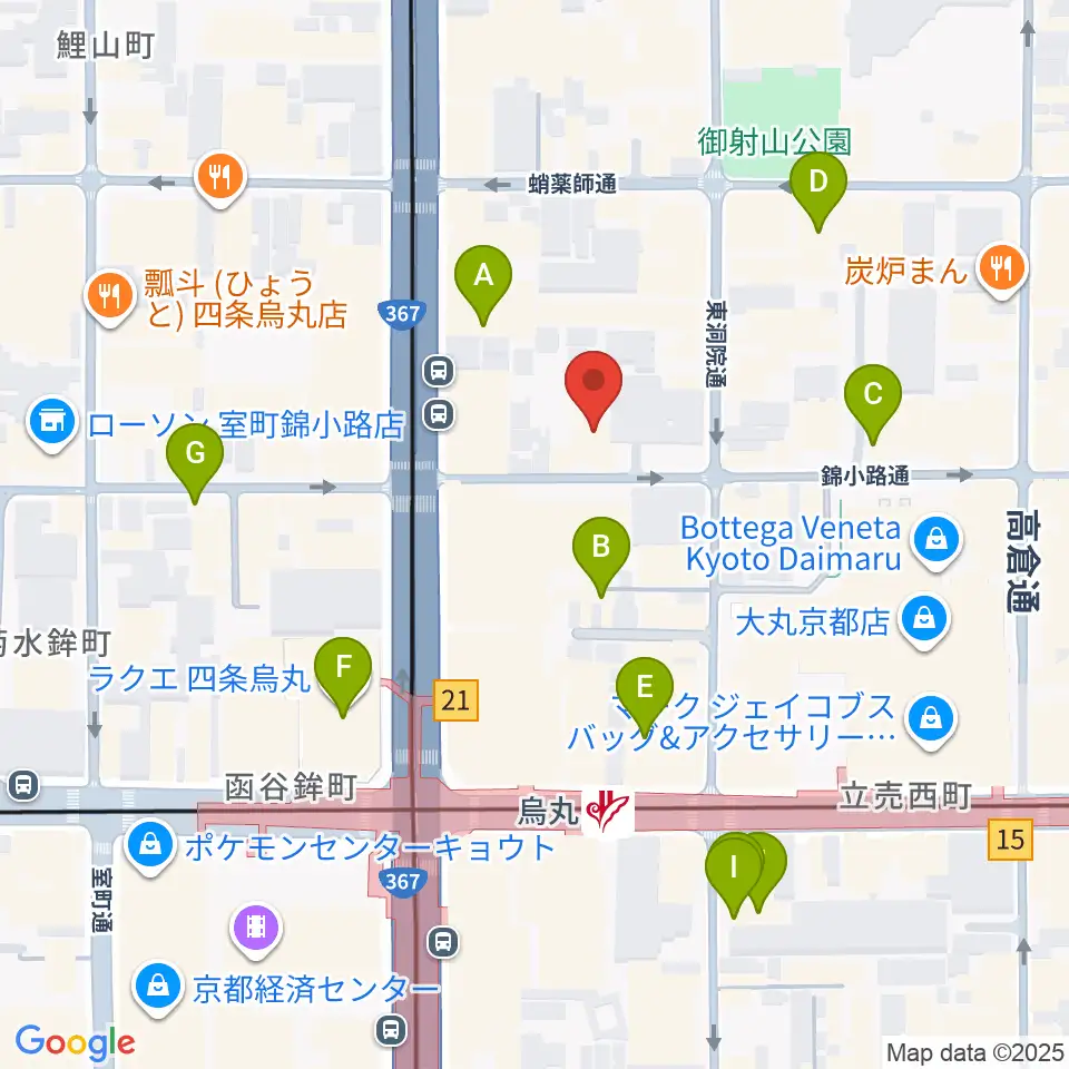 京都フィールドスタジオ周辺のホテル一覧地図