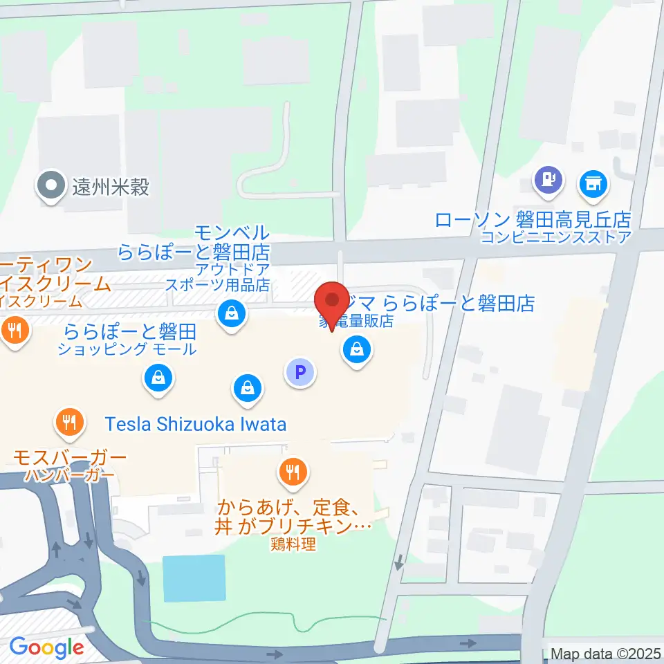 島村楽器 ららぽーと磐田店周辺のホテル一覧地図