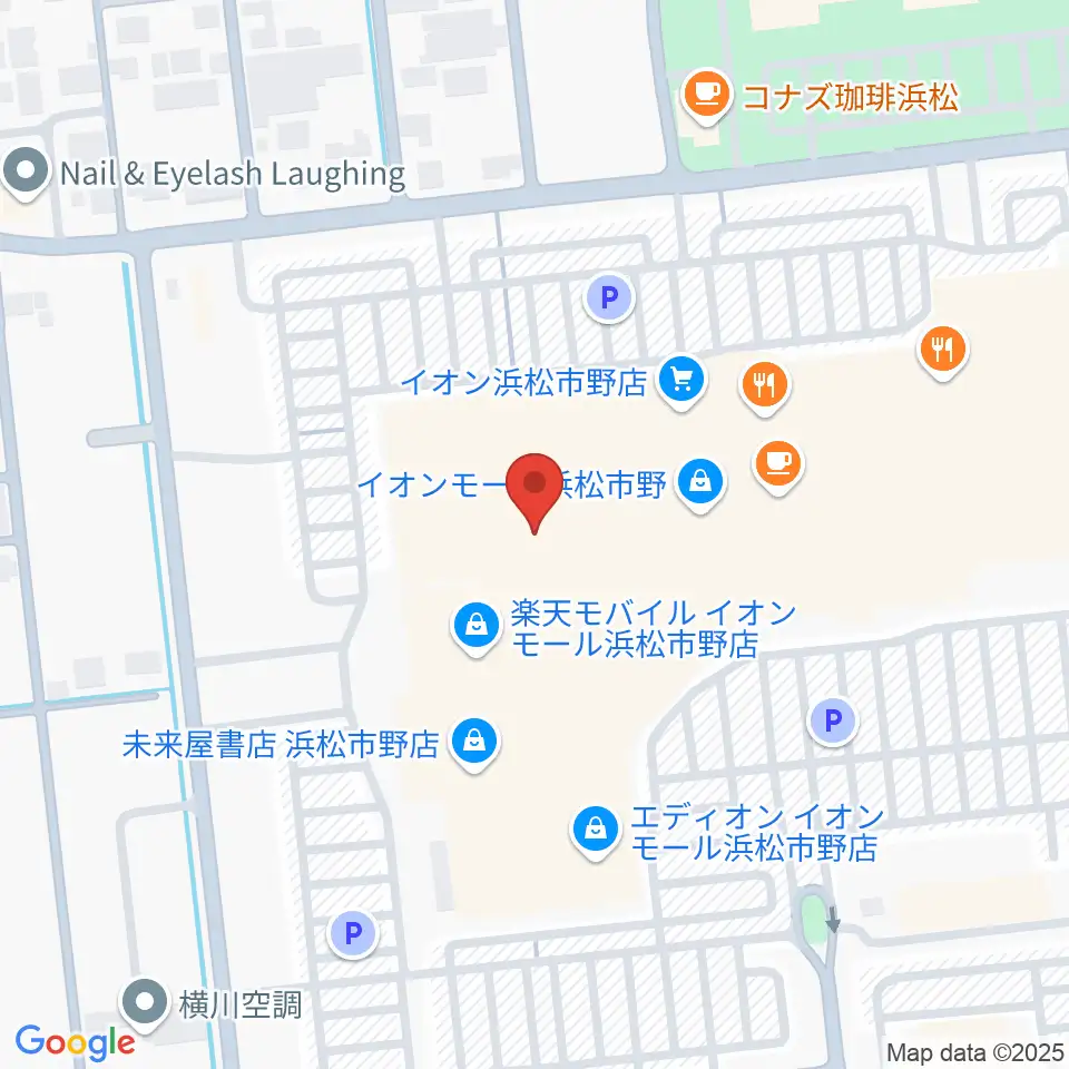 島村楽器 イオンモール浜松市野店周辺のホテル一覧地図