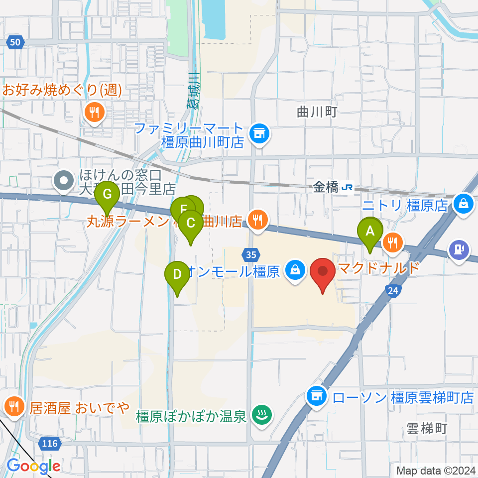 島村楽器 イオンモール橿原店周辺のホテル一覧地図