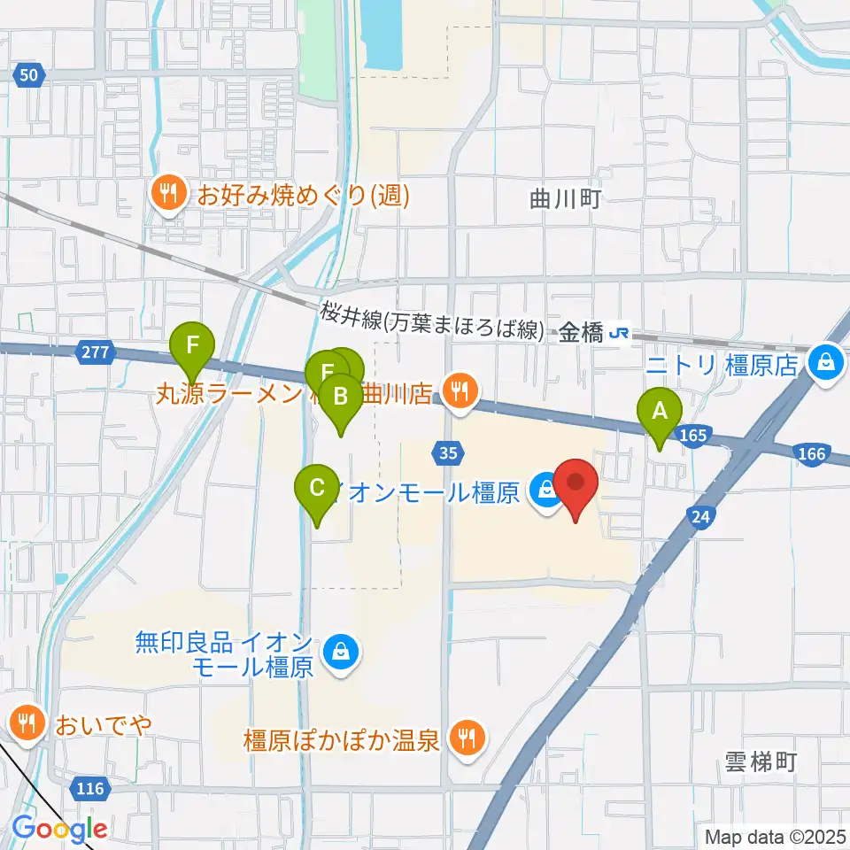 島村楽器 イオンモール橿原店周辺のホテル一覧地図