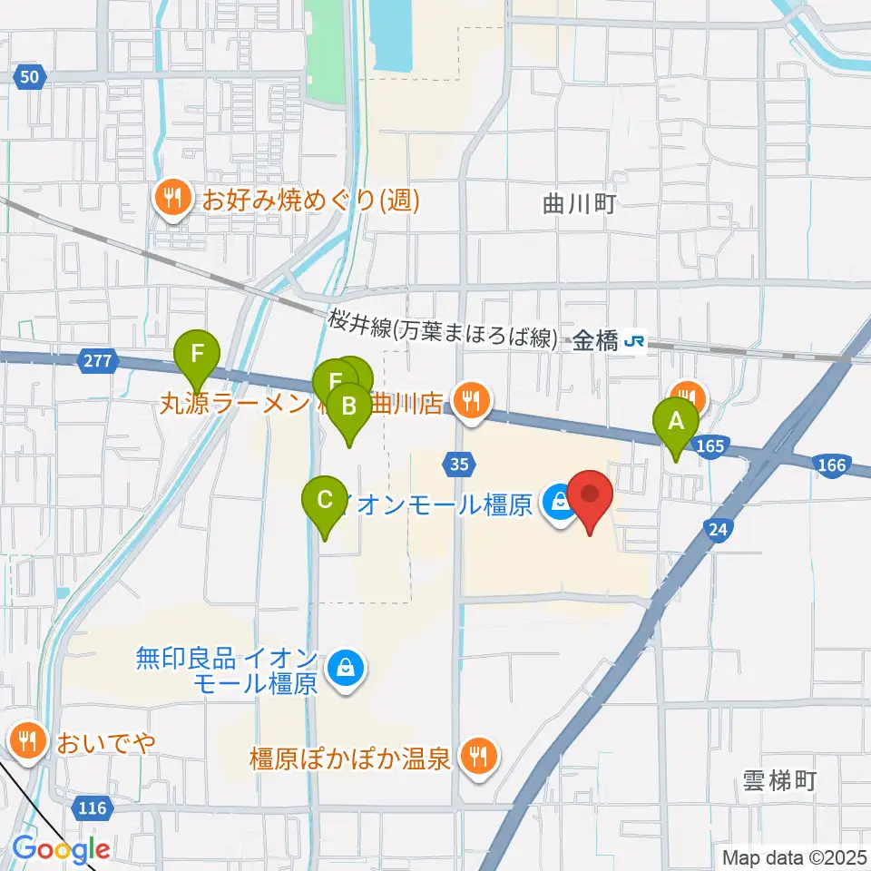 島村楽器 イオンモール橿原店周辺のホテル一覧地図