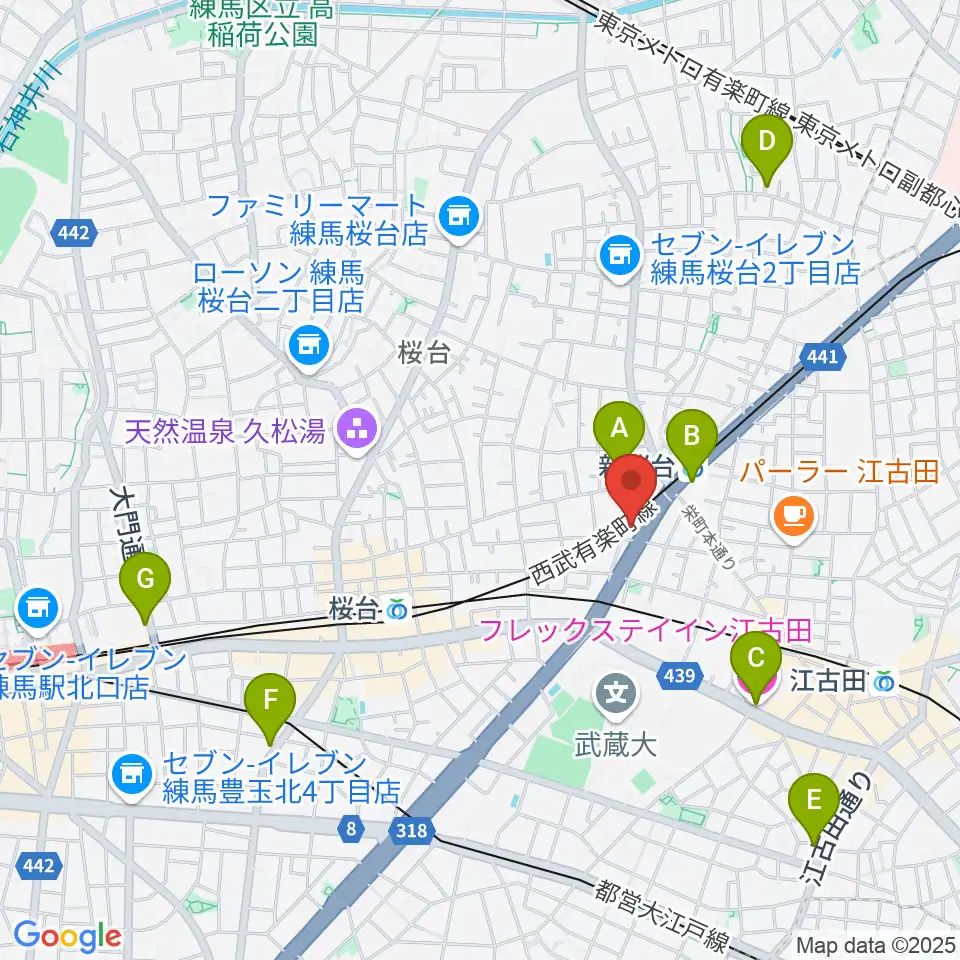 GALLERY STUDIO 1619.周辺のホテル一覧地図