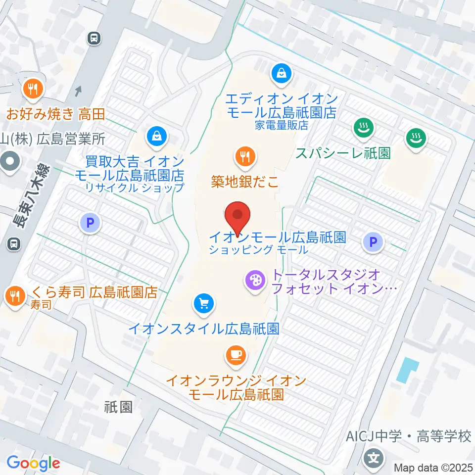 島村楽器 イオンモール広島祗園店周辺のホテル一覧地図