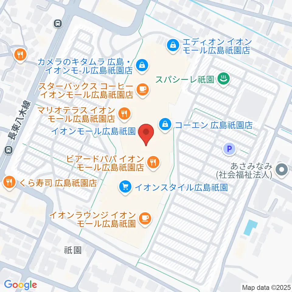 島村楽器 イオンモール広島祗園店周辺のホテル一覧地図