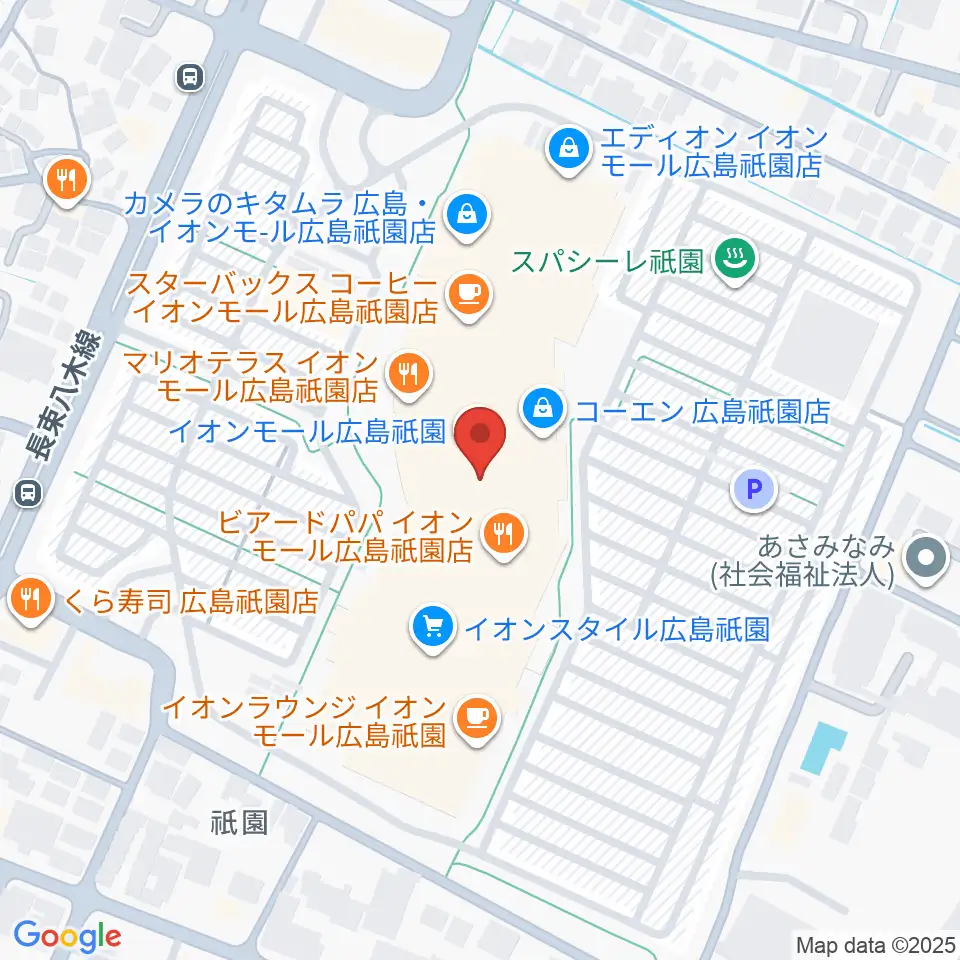 島村楽器 イオンモール広島祗園店周辺のホテル一覧地図