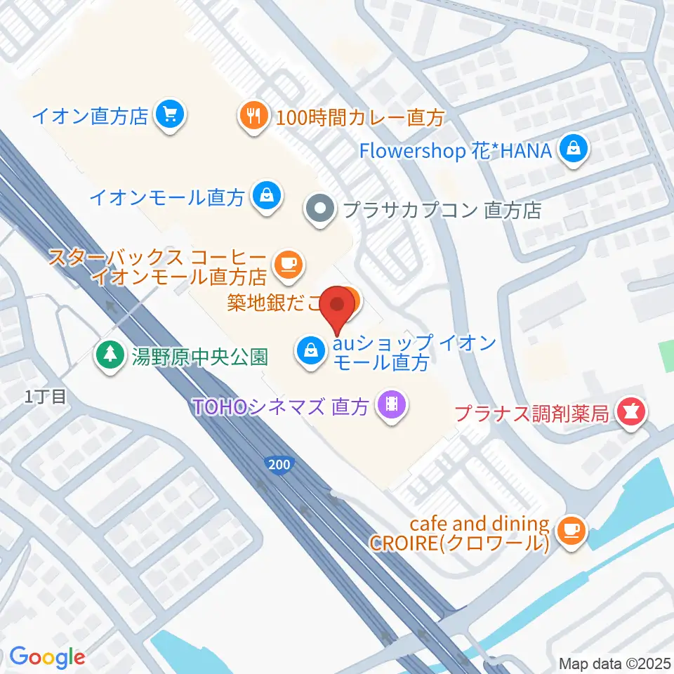 島村楽器 イオンモール直方店周辺のホテル一覧地図