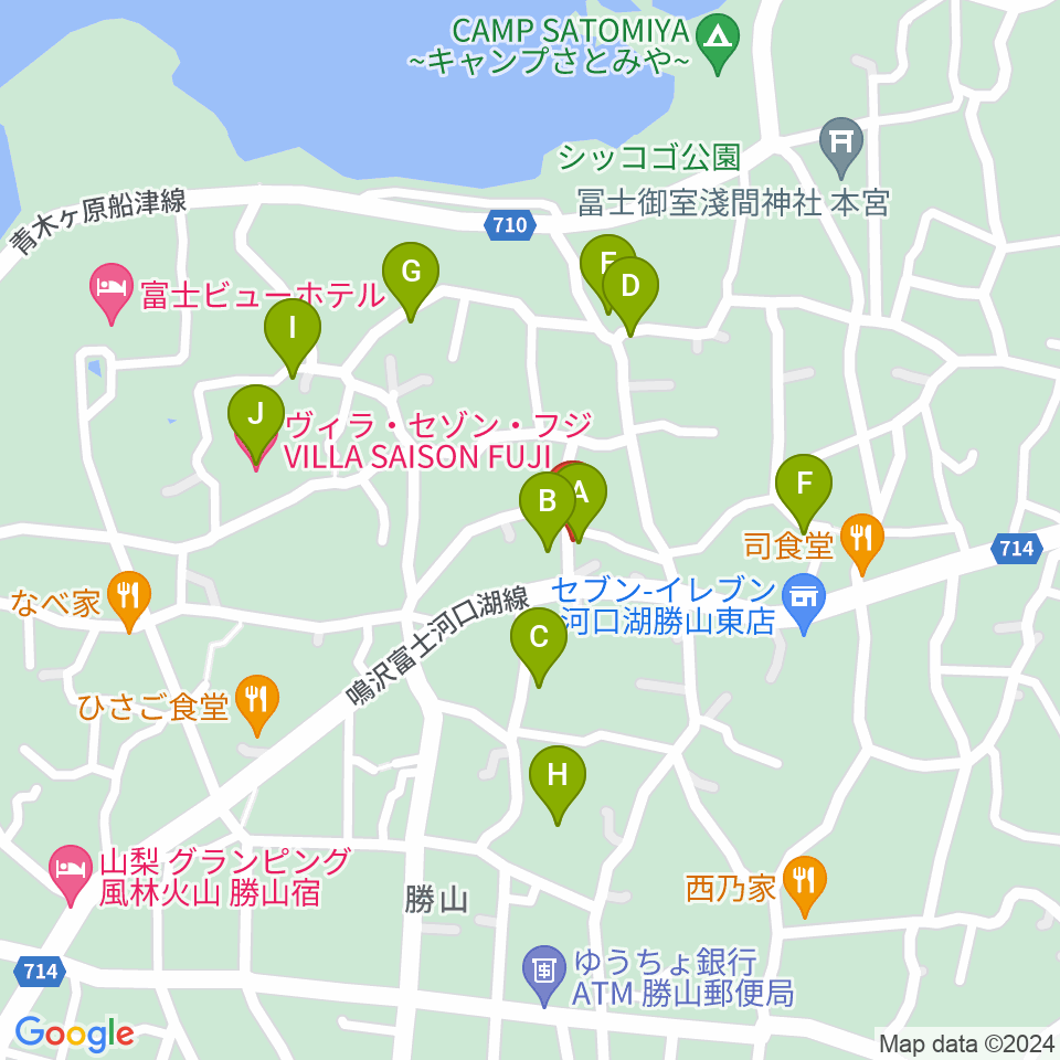 音楽の家 民宿さんすい周辺のホテル一覧地図