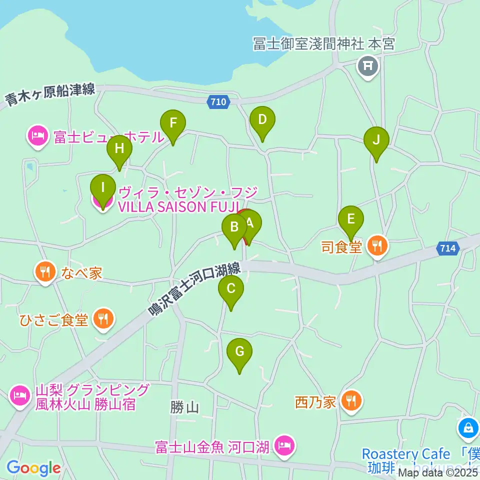 音楽の家 民宿さんすい周辺のホテル一覧地図