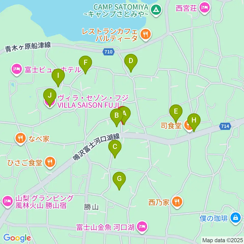 音楽の家 民宿さんすい周辺のホテル一覧地図