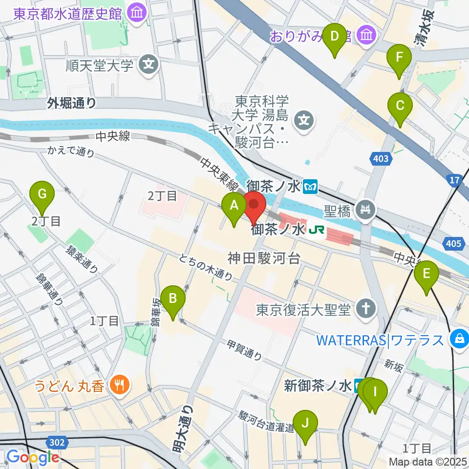 BIGBOSSお茶の水駅前店周辺のホテル一覧地図