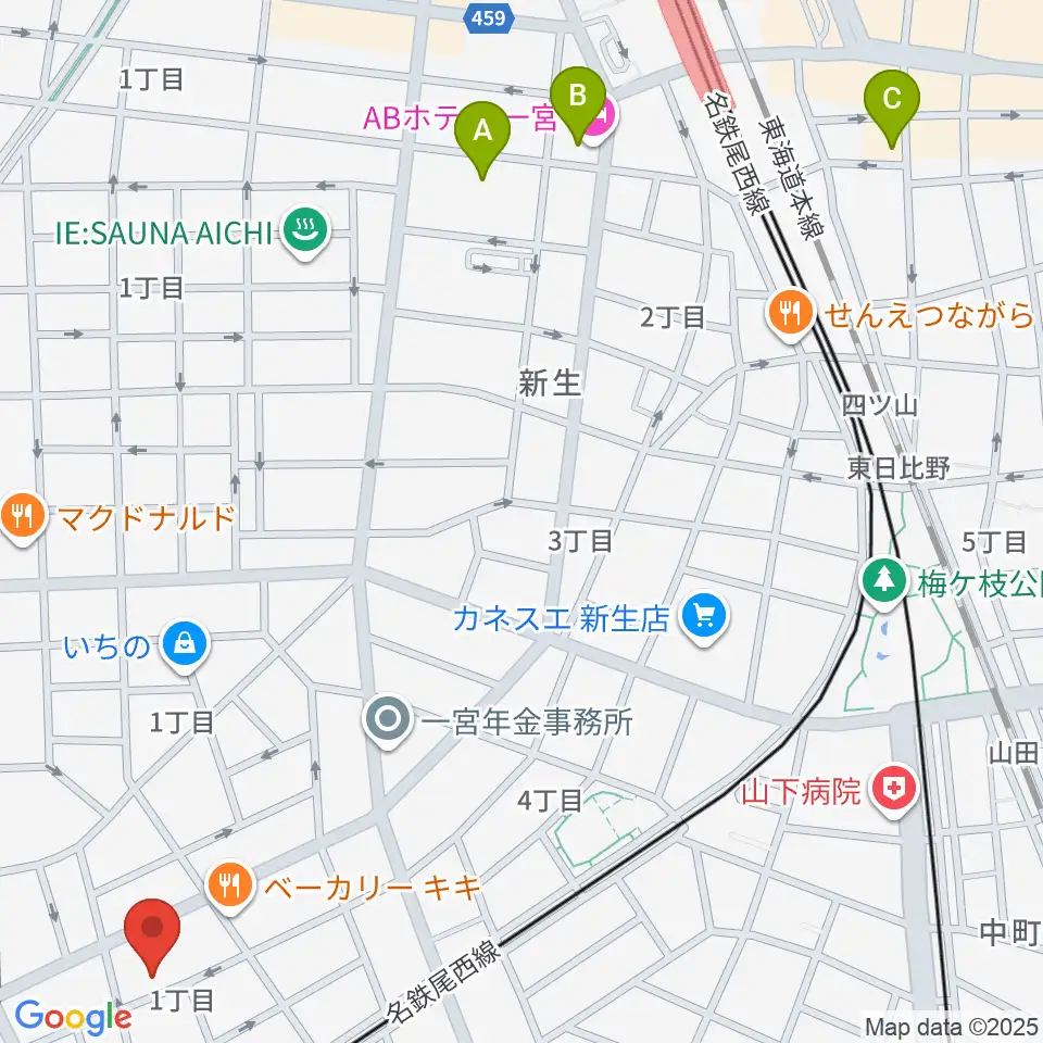 Grace MACK グレースマック周辺のホテル一覧地図