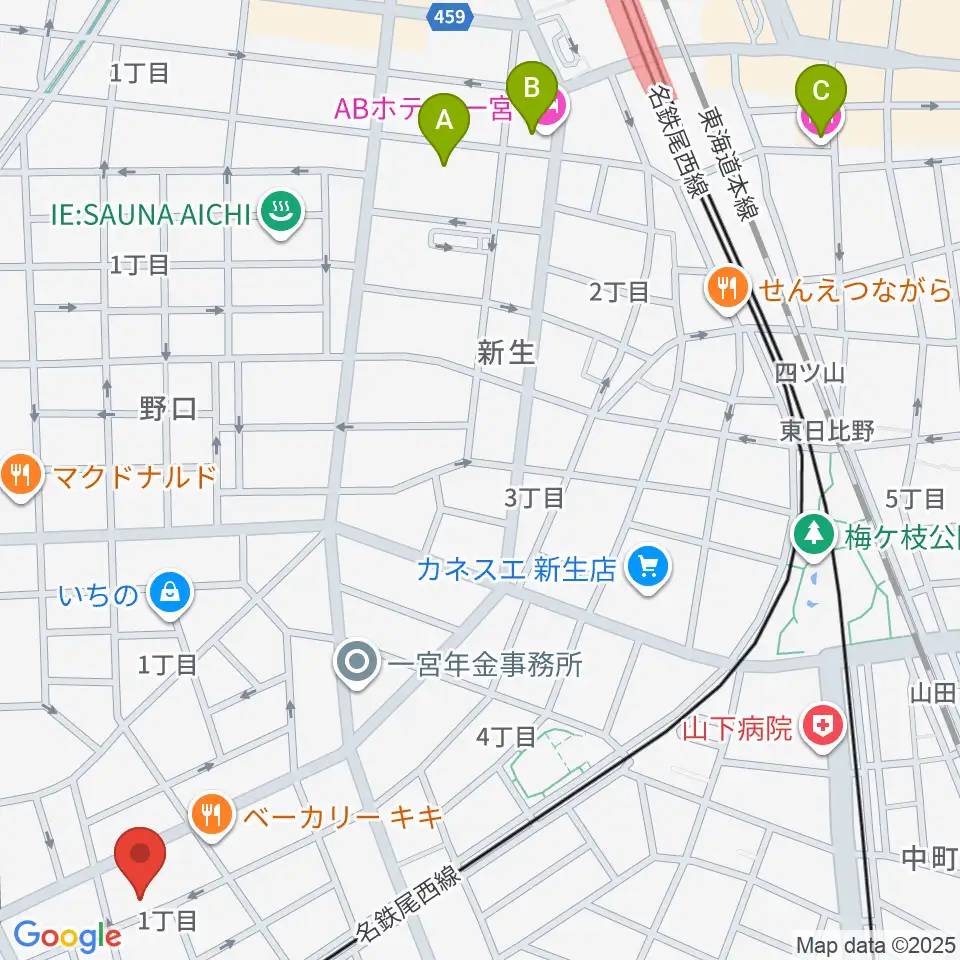 Grace MACK グレースマック周辺のホテル一覧地図