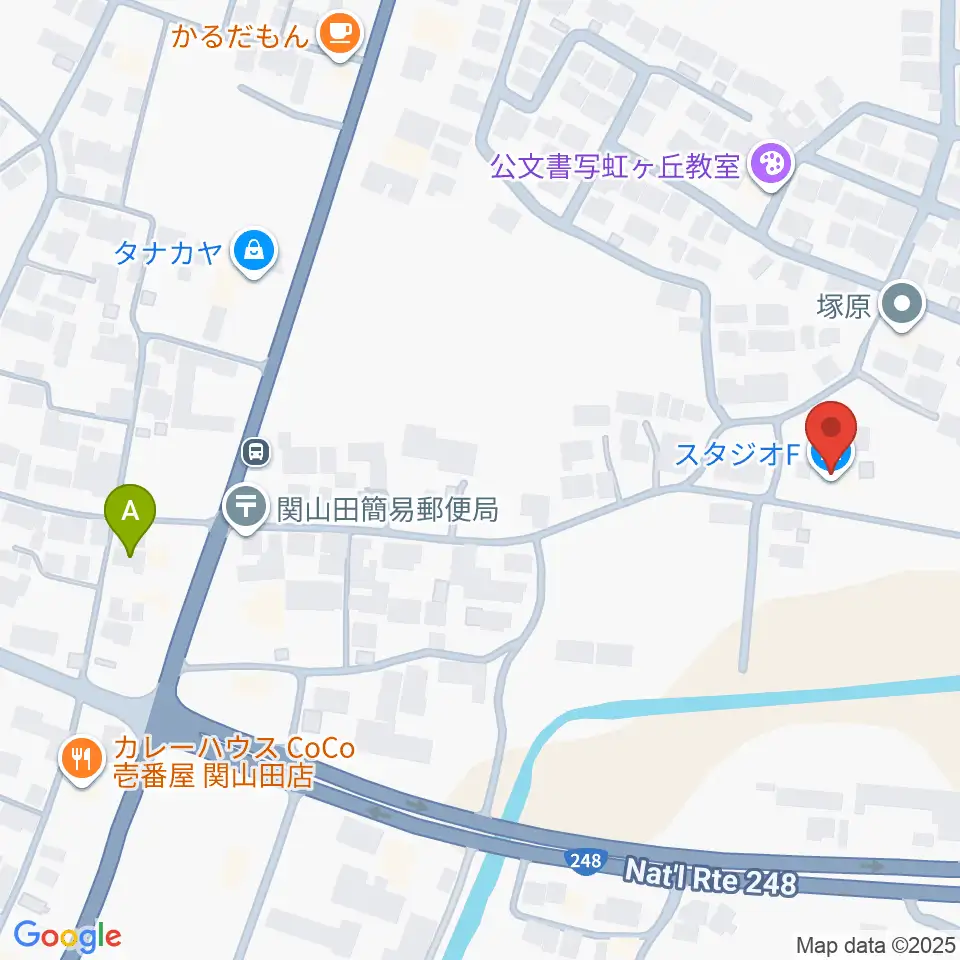 スタジオF周辺のホテル一覧地図
