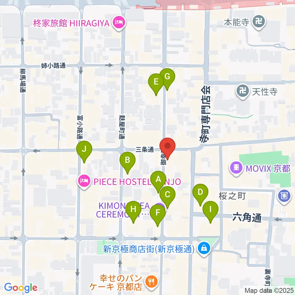 ギア-GEAR-専用劇場周辺のホテル一覧地図