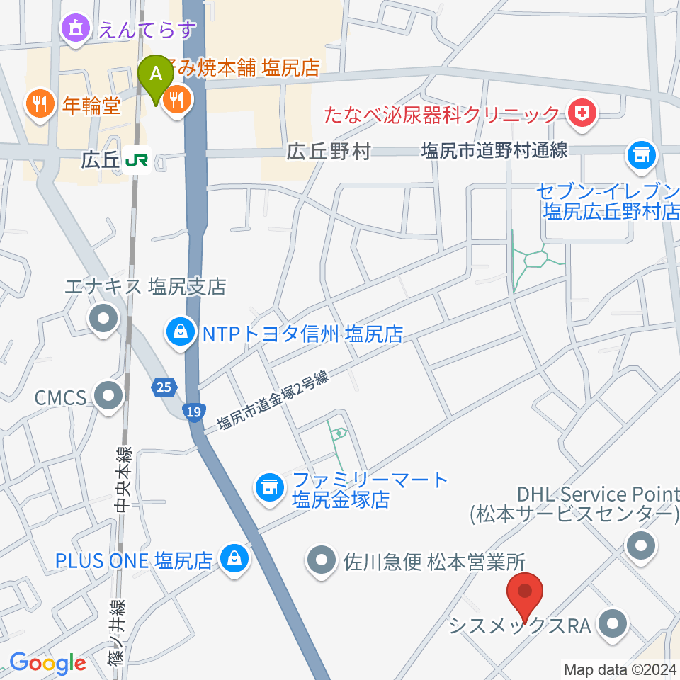 ティーズギター周辺のホテル一覧地図