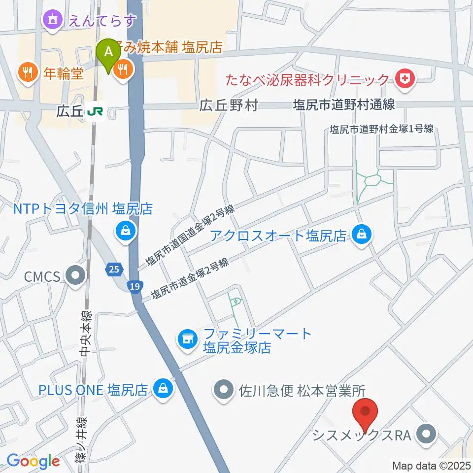 ティーズギター周辺のホテル一覧地図