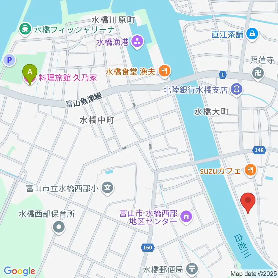 ギターショップHIRUYA周辺のホテル一覧地図