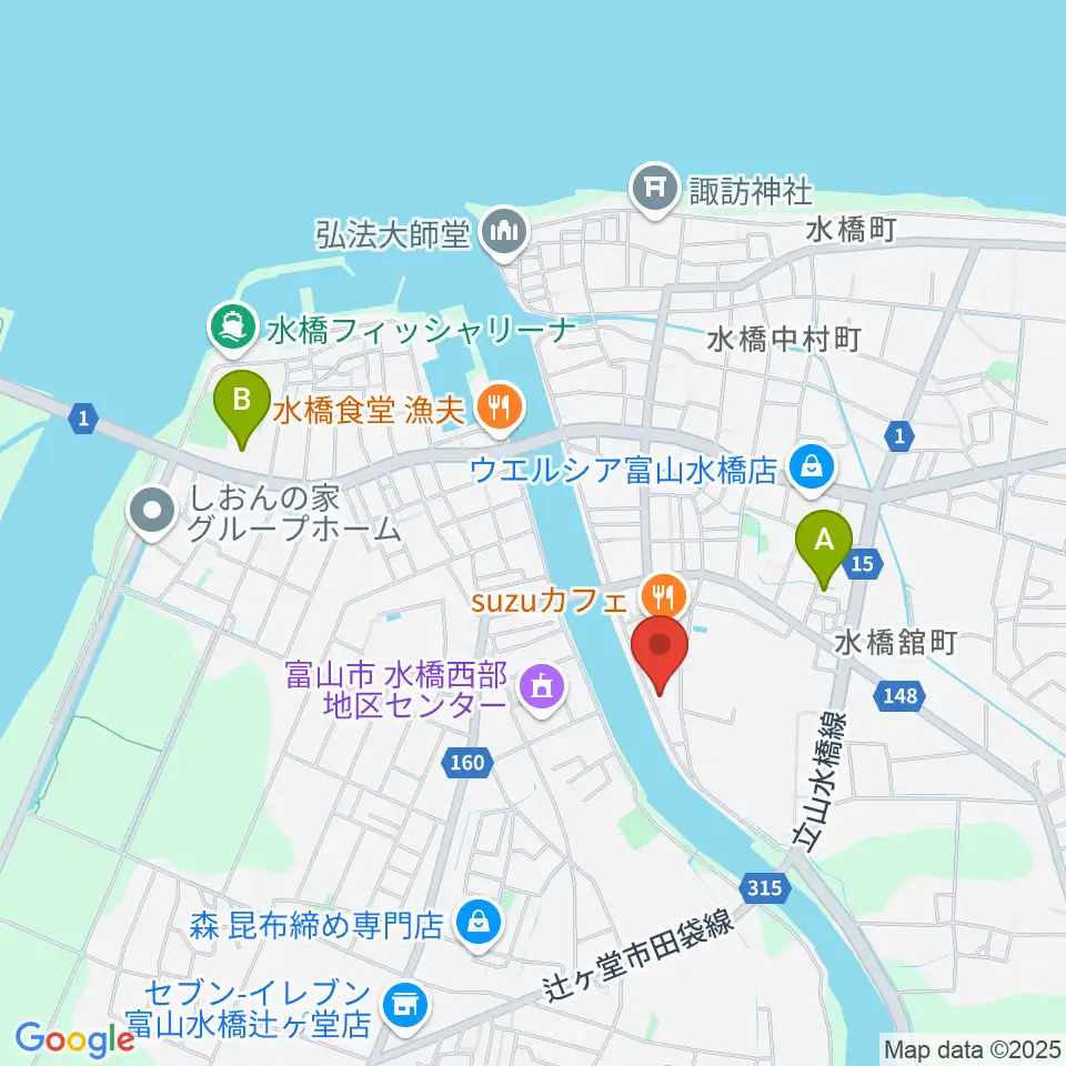 ギターショップHIRUYA周辺のホテル一覧地図