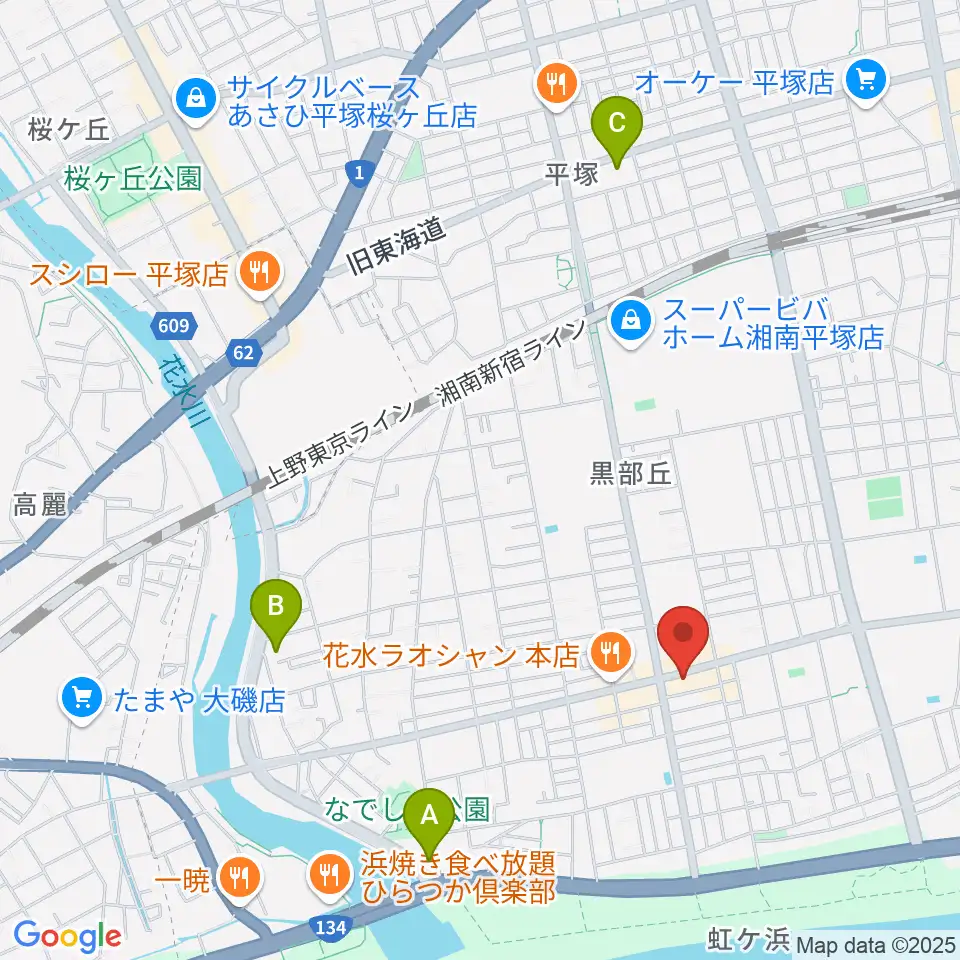 リアリーミュージック周辺のホテル一覧地図