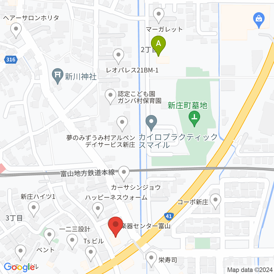 MPC楽器センター富山周辺のホテル一覧地図
