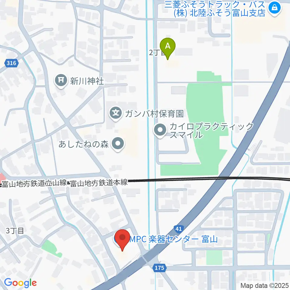 MPC楽器センター富山周辺のホテル一覧地図