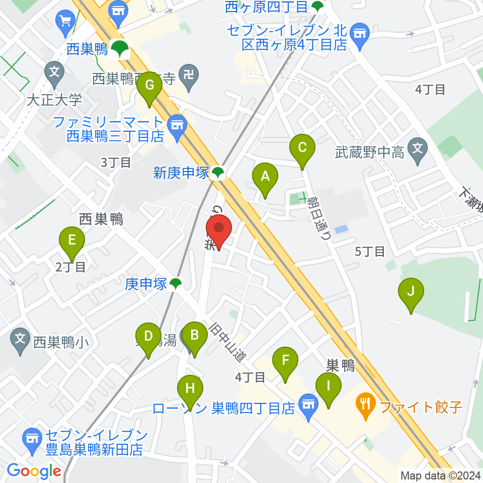 スタジオフォー周辺のホテル一覧地図