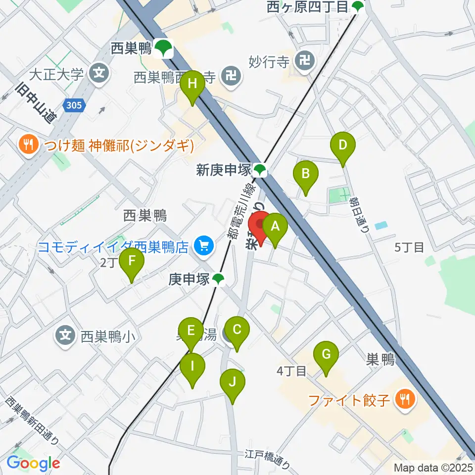スタジオフォー周辺のホテル一覧地図