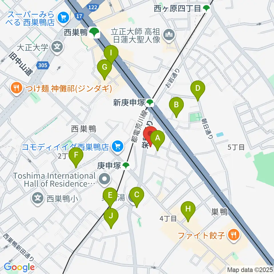 スタジオフォー周辺のホテル一覧地図
