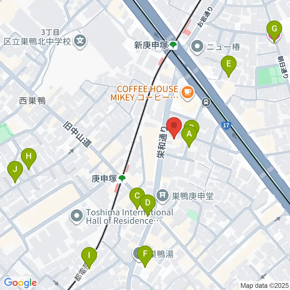 スタジオフォー周辺のホテル一覧地図