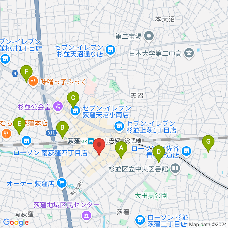 クレモニア・スタジオ周辺のホテル一覧地図