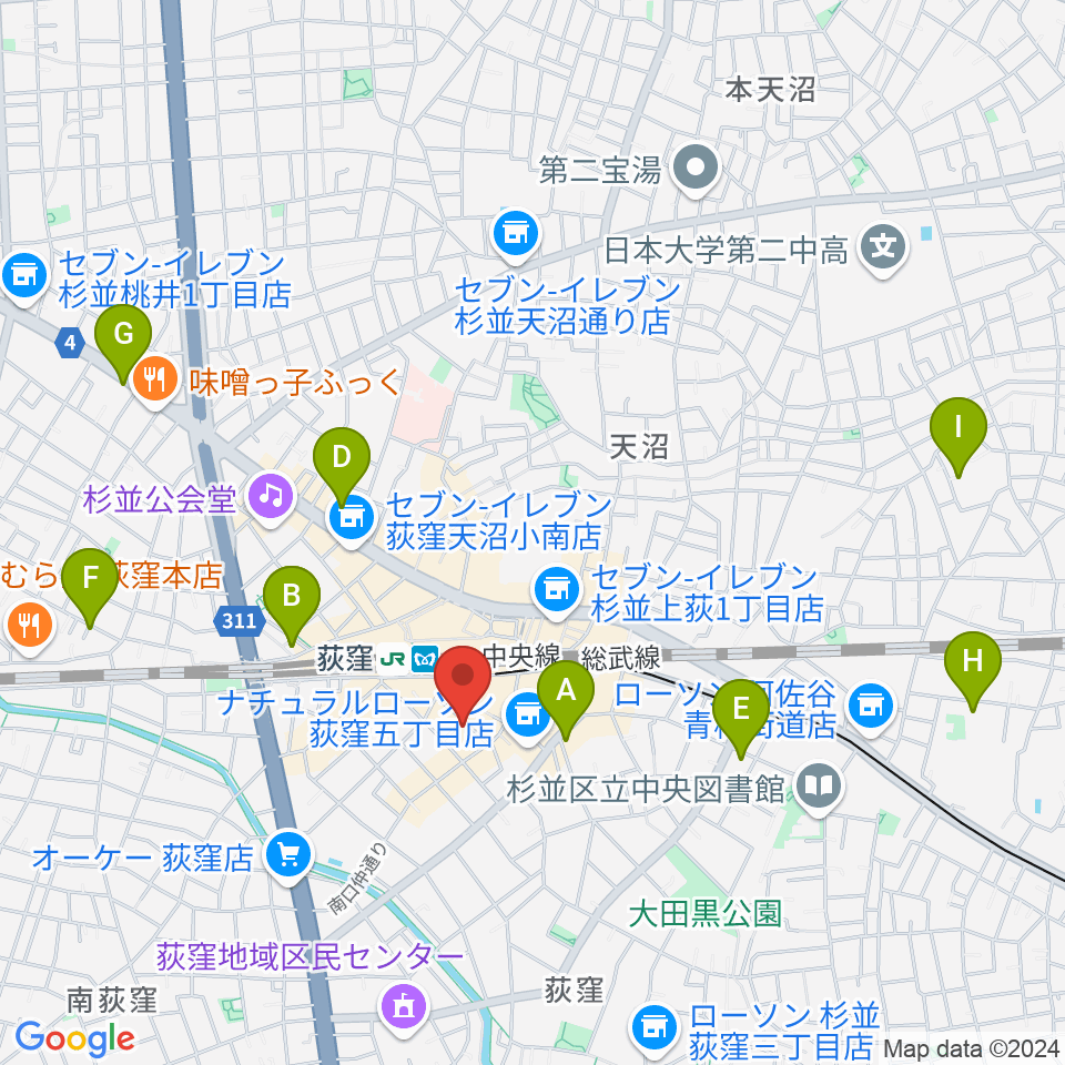 クレモニア・スタジオ周辺のホテル一覧地図