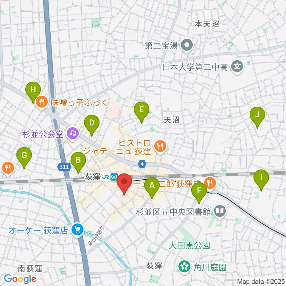 クレモニア・スタジオ周辺のホテル一覧地図