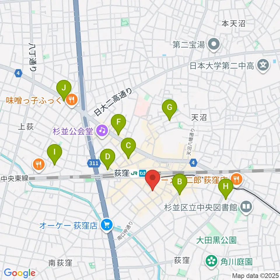 クレモニア・スタジオ周辺のホテル一覧地図