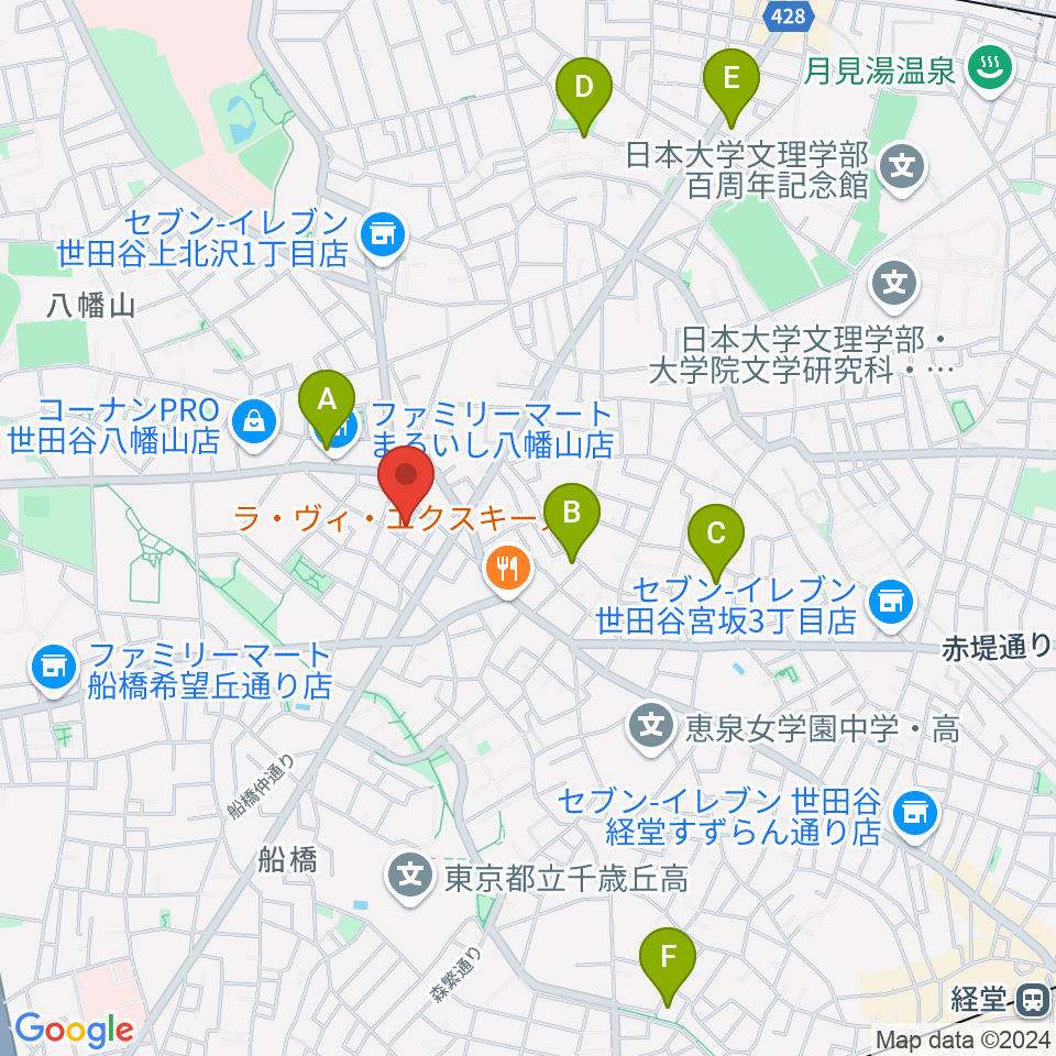 タッドポウルスタジオ Part2周辺のホテル一覧地図