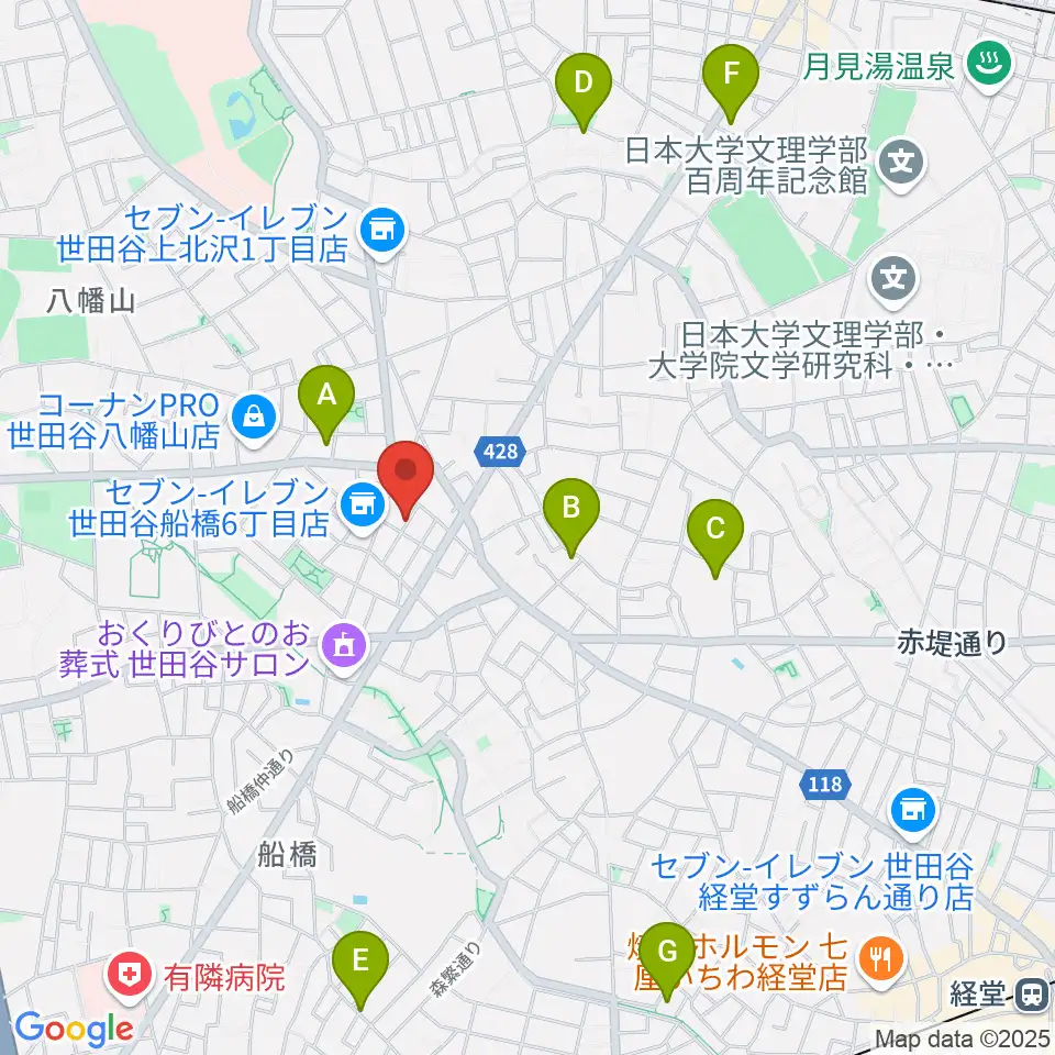 タッドポウルスタジオ Part2周辺のホテル一覧地図