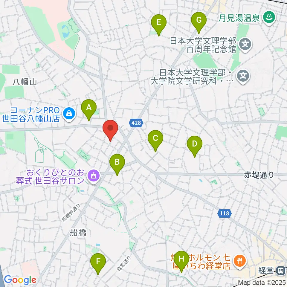 タッドポウルスタジオ Part2周辺のホテル一覧地図