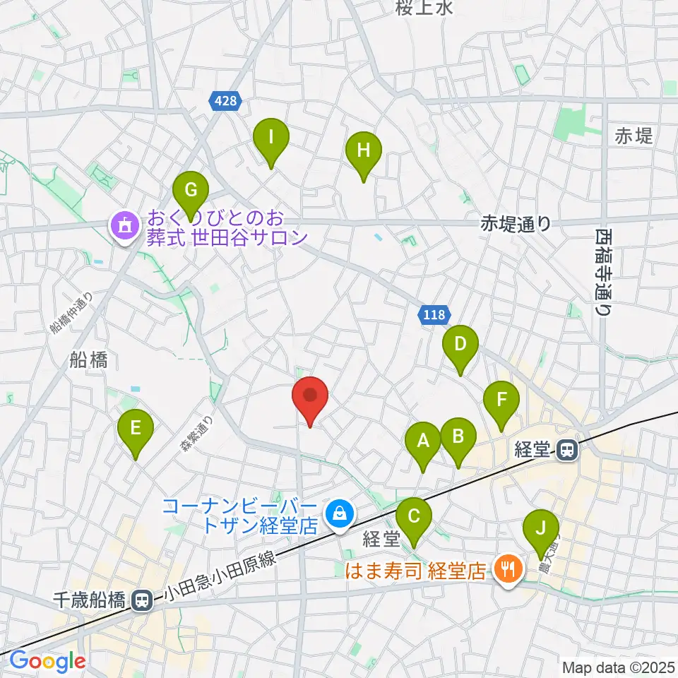 カルラホール周辺のホテル一覧地図