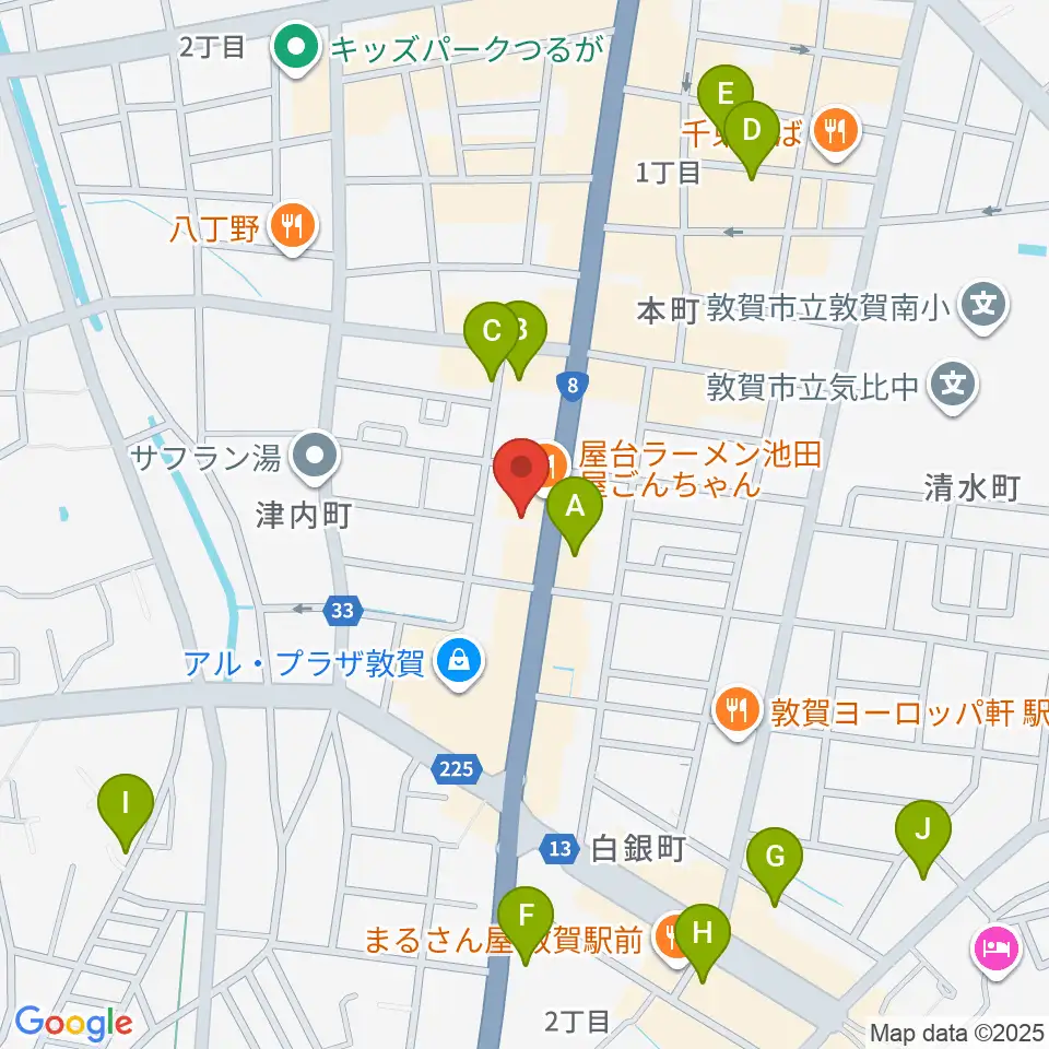 オーディオ渡辺周辺のホテル一覧地図