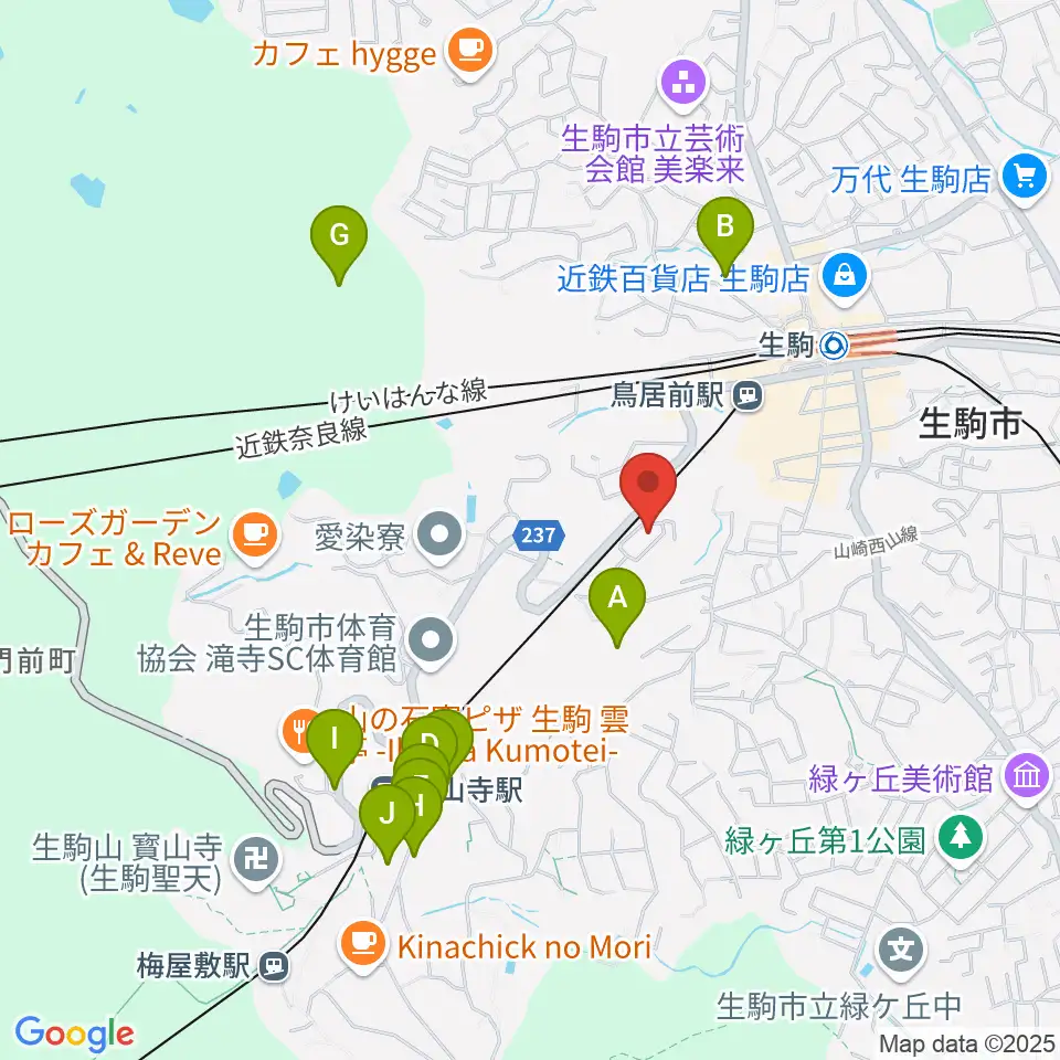 FIVE PENNIES周辺のホテル一覧地図